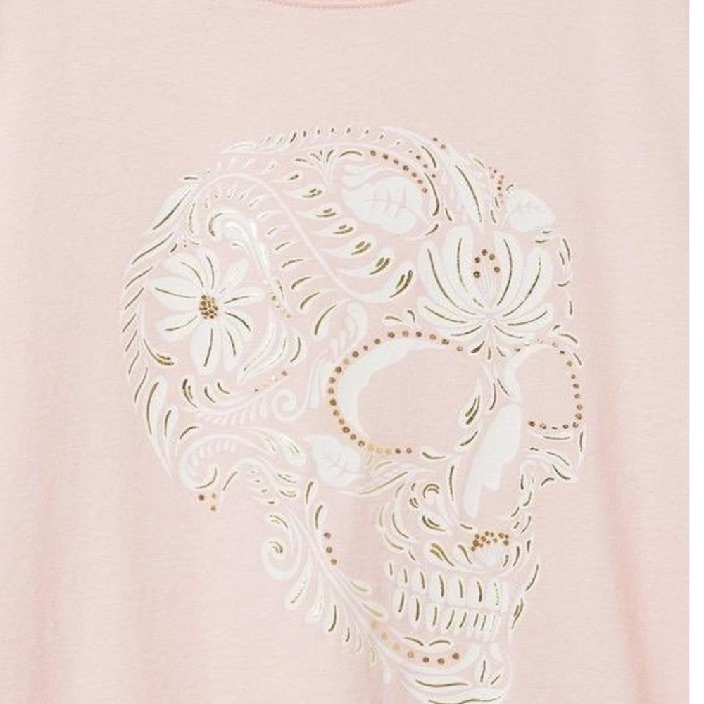 NWT‎ Torrid Flourish Skull Classic Heritage Jersey Foil Tee 2X